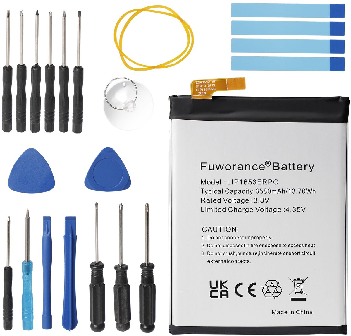 aladdien - 3580 mAh Batterij - Lithium Polymeer - Geschikt voor Sony Xperia - Smartphone Accu - Lange Levensduur - Compatibel met verschillende mode...
