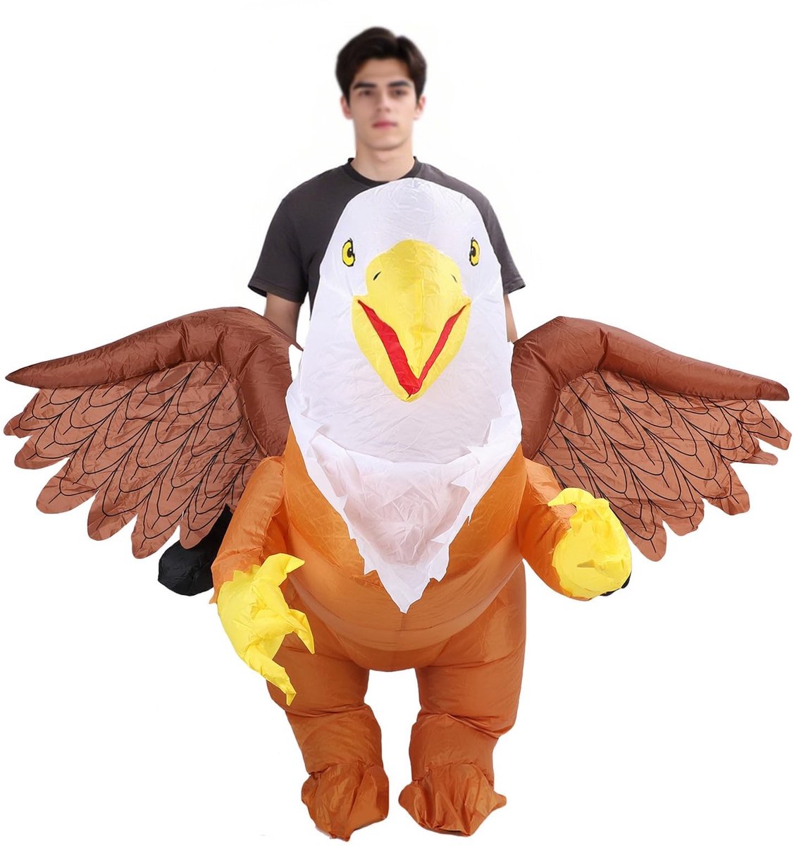 ONF3 - Opblaasbaar Adelaarskostuum - Kostuum voor Volwassenen - Lichtgewicht Polyester Outfit - Perfect voor Feestjes - Halloween Kostuum - Gesc...