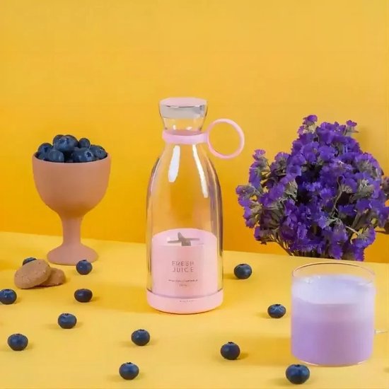 Allero Blender - Blender To Go - Smoothie Maker - 350 ML - Mini Blender - Fruit Blender - Multifunctioneel - Wit - 6 Bladen van Allero — afbeelding 5