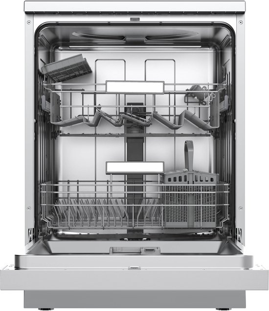 Inventum VVW6036AS Vaatwasser - 14 couverts - Bestekmand - 44 dB - 7 programma's - Deur opent automatisch - Startuitstel - Energielabel C - Vrijstaand - RVS