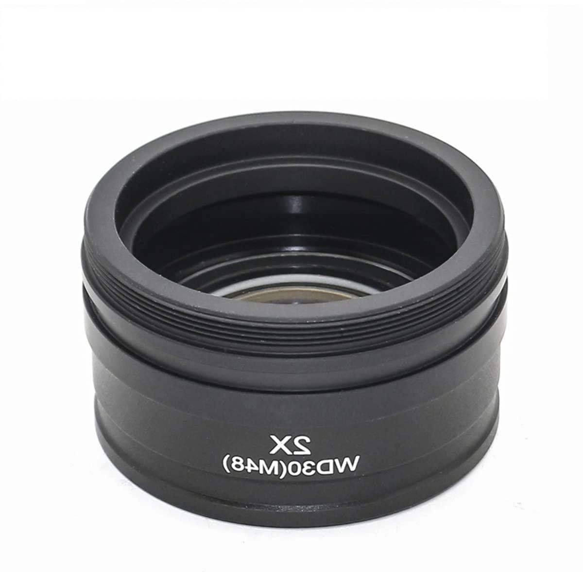 Microscoop Hulplens - Stereolens Barlow - Detailobservatie Vergroten - Meerdere Bevestigingsdraden - 52 mm - Zwart