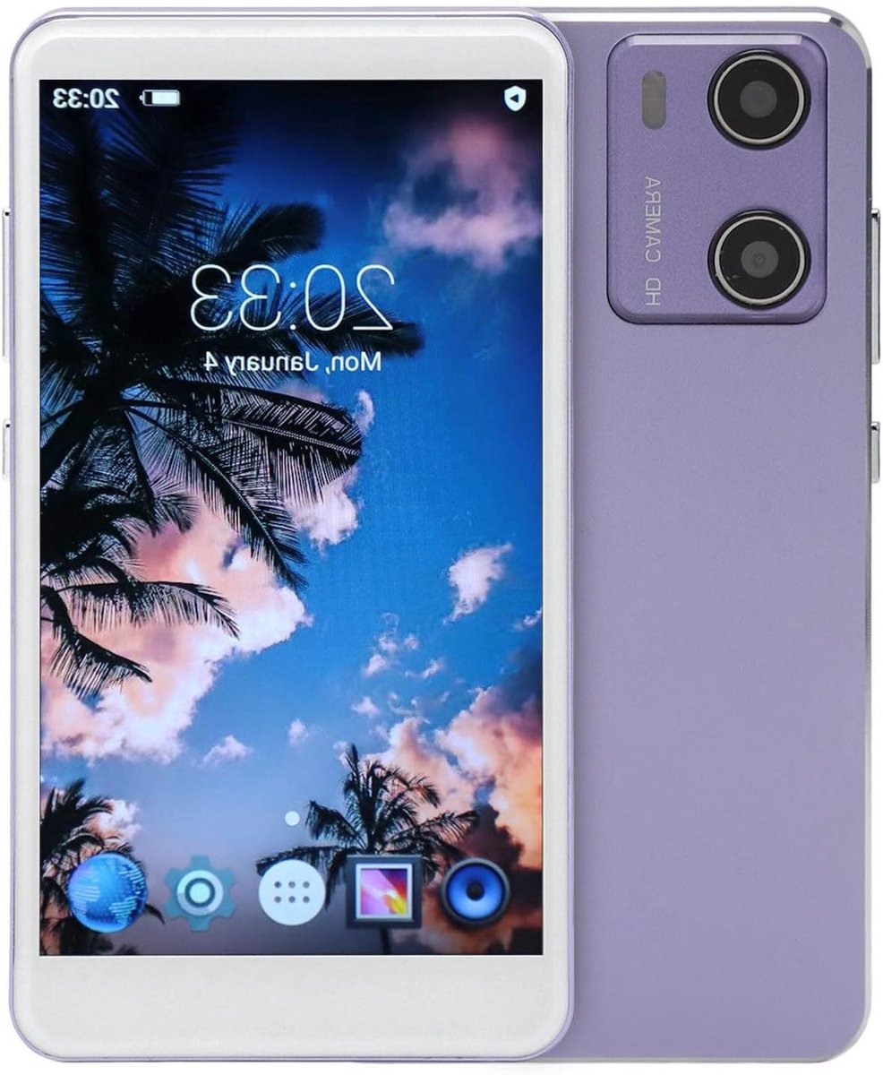 MP4-speler - Muziekcamera speler - Muziek en video - Octa Core WiFi - 5 inch scherm - Paars
