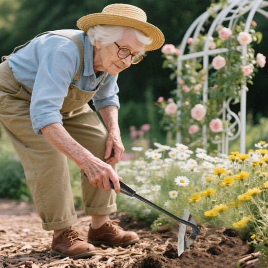 Tuin Schoffel - Handgereedschap Graven - Onkruid Verwijderen - Lasvrije Verbinding - 37 x 18 x 10 cm - Enkel kenmerk — afbeelding 3