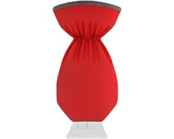 IJskrabber met handschoen - Sneeuwschraper auto - Winterklaar maken - Ergonomisch handvat - 31x17x3.7 cm - Rood