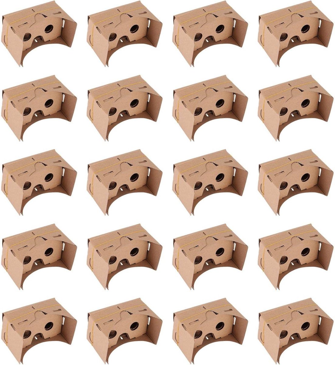 VR brillenglazen - Doe-het-zelf kit - Virtuele beleving - Snel te installeren - 20 stuks - Geel