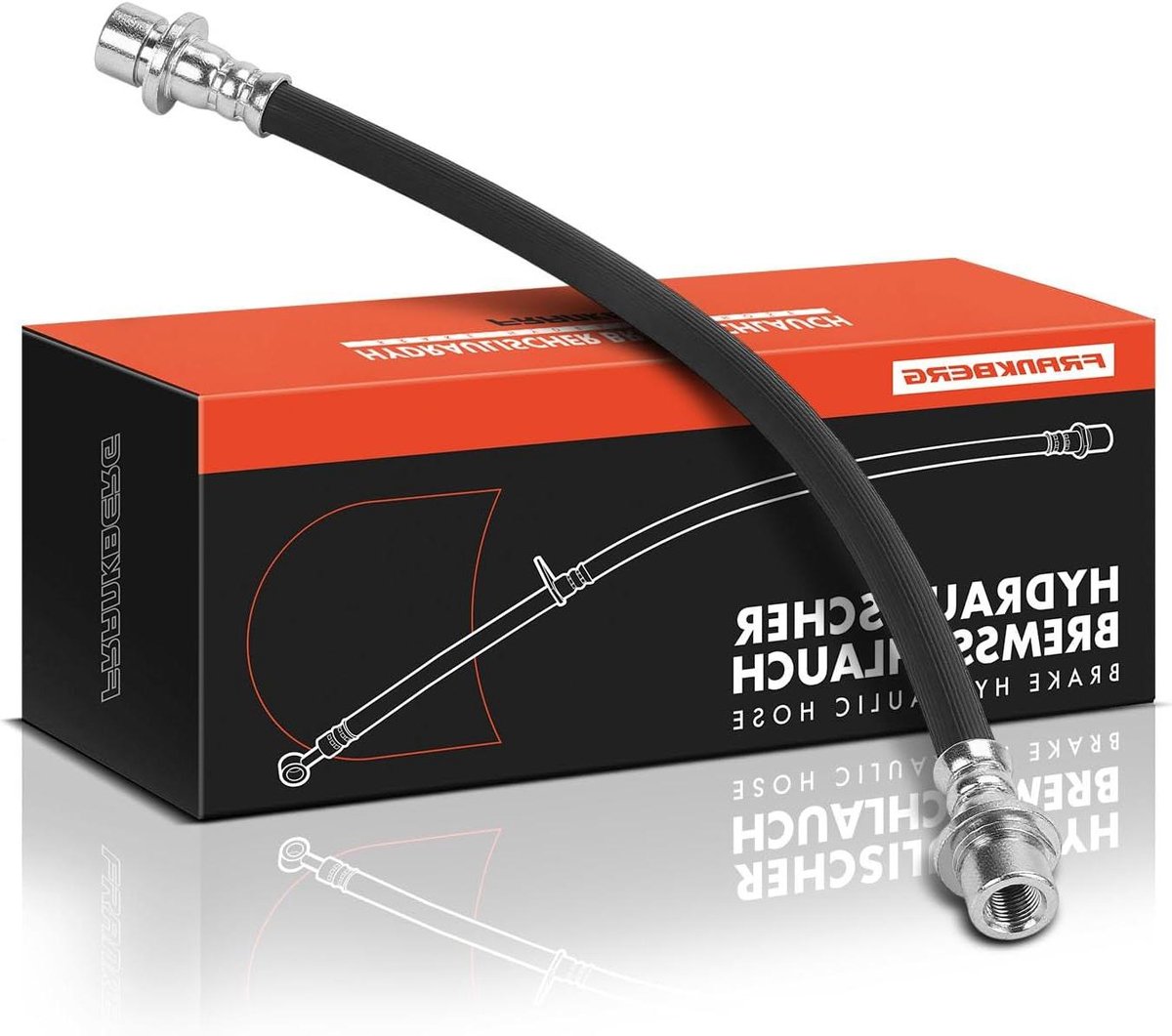 Remslang - Remleiding - Auto Reparatie - Directe Vervanging - 30 cm - Zwart