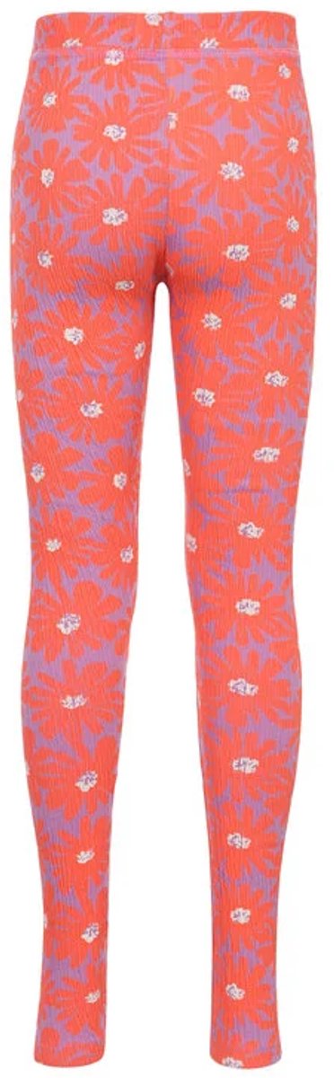 LOOXS Little 2601-7504-985 Meisjes leggingseizoen - Maat 110 - ornaje bloemprint van 97% Cotton 2% Polyester 1%lycra