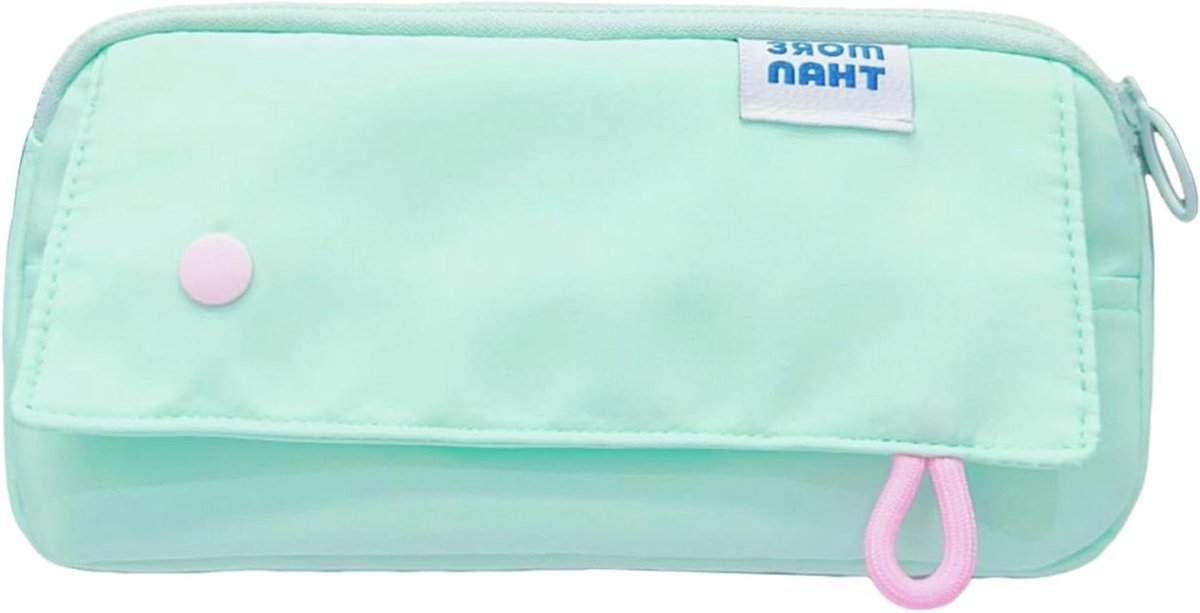 Pennenetui Houder - Opberg etui - Schrijfwaren organiseren - Waterdicht polyester - 22 x 11 x 3 cm - Groen