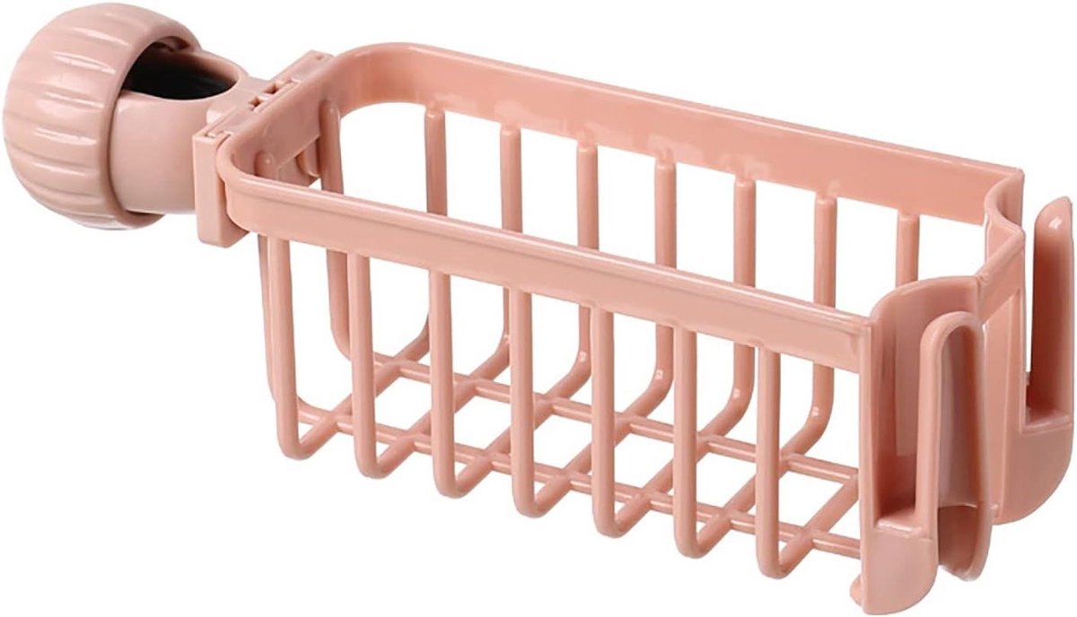 Spoelbak Organizer - Keukenrekje - Keuken Opruimen - Ventilatie Drainage - Eén Maat - Roze