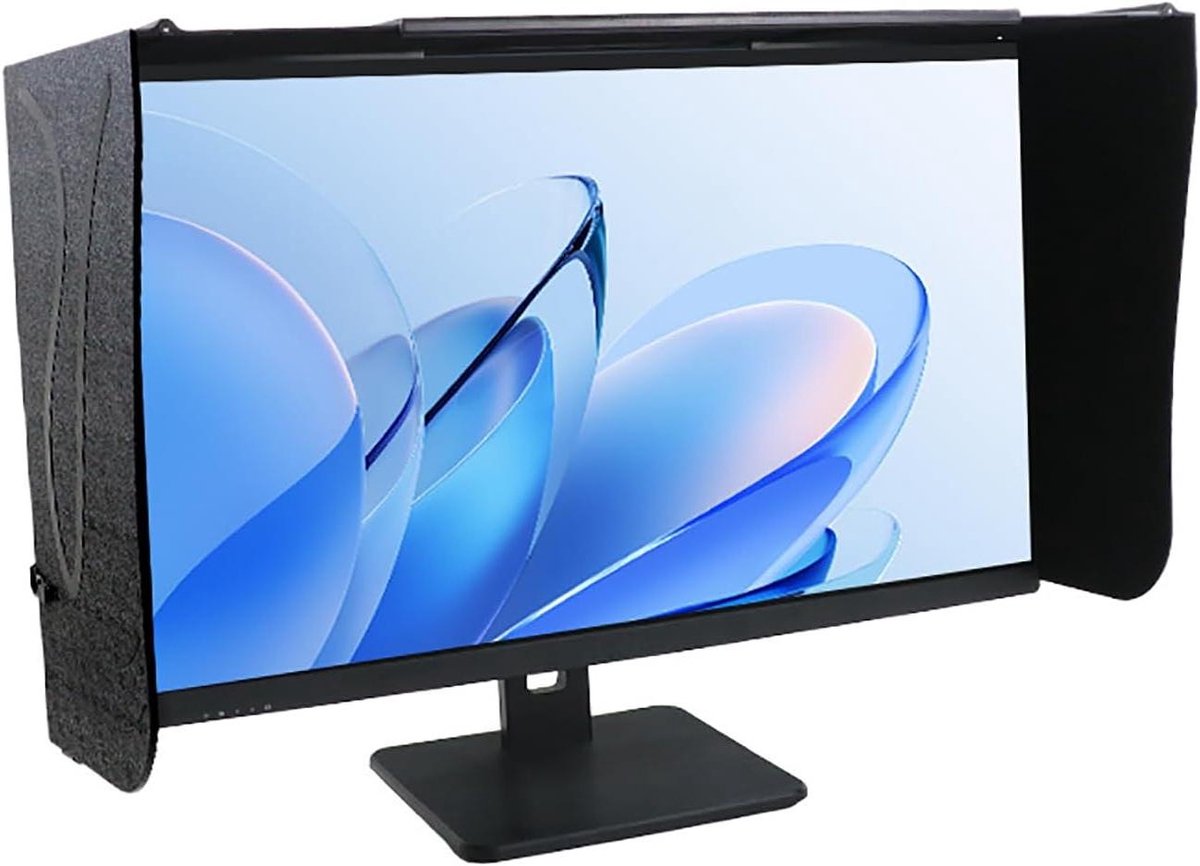 Schermkap Opvouwbaar - Monitor Privacy - Scherm Bescherming - Verstelbaar Ontwerp - 17-27 inch - Zwart