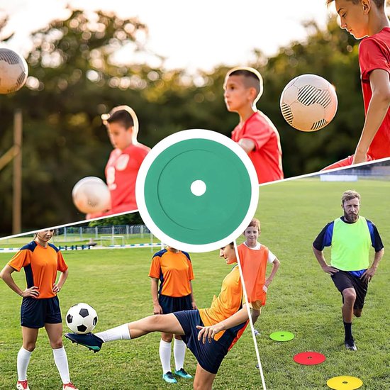 Voetbal Markeerschijven - Trainingsschijven - Sport Training - Levendige Zichtbaarheid - 15 Centimeter - Groen — afbeelding 4