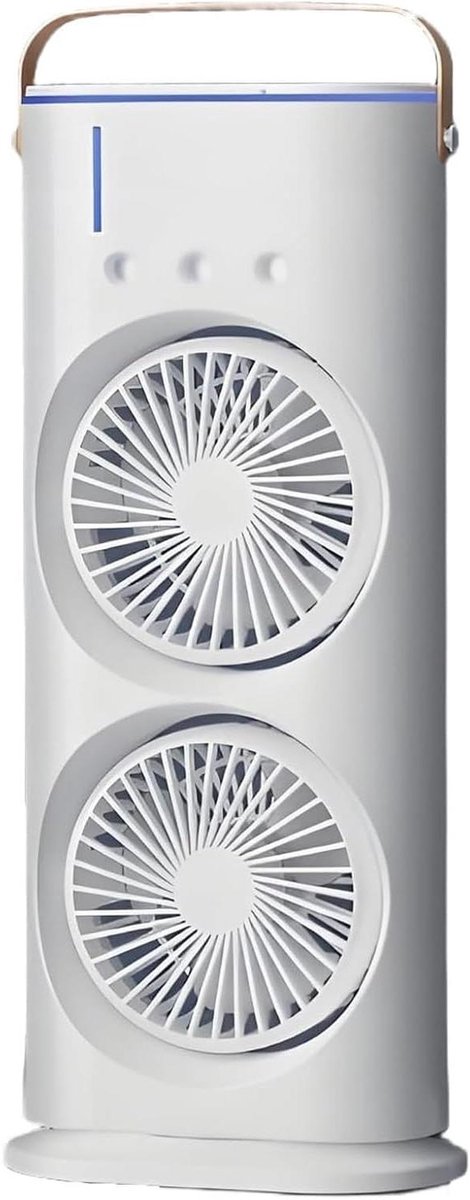Vernevelingsventilator - Luchtkoeler - Buiten Koelen - 180° Oscillatie - 600 ml Tank - Wit