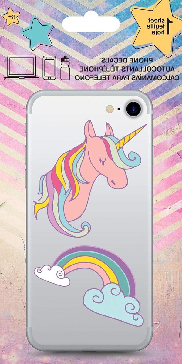 Telefoon Stickers - Decoratie Vellen - Persoonlijke Stijl - Fantasy Thema - 20.3 cm - Multicolor