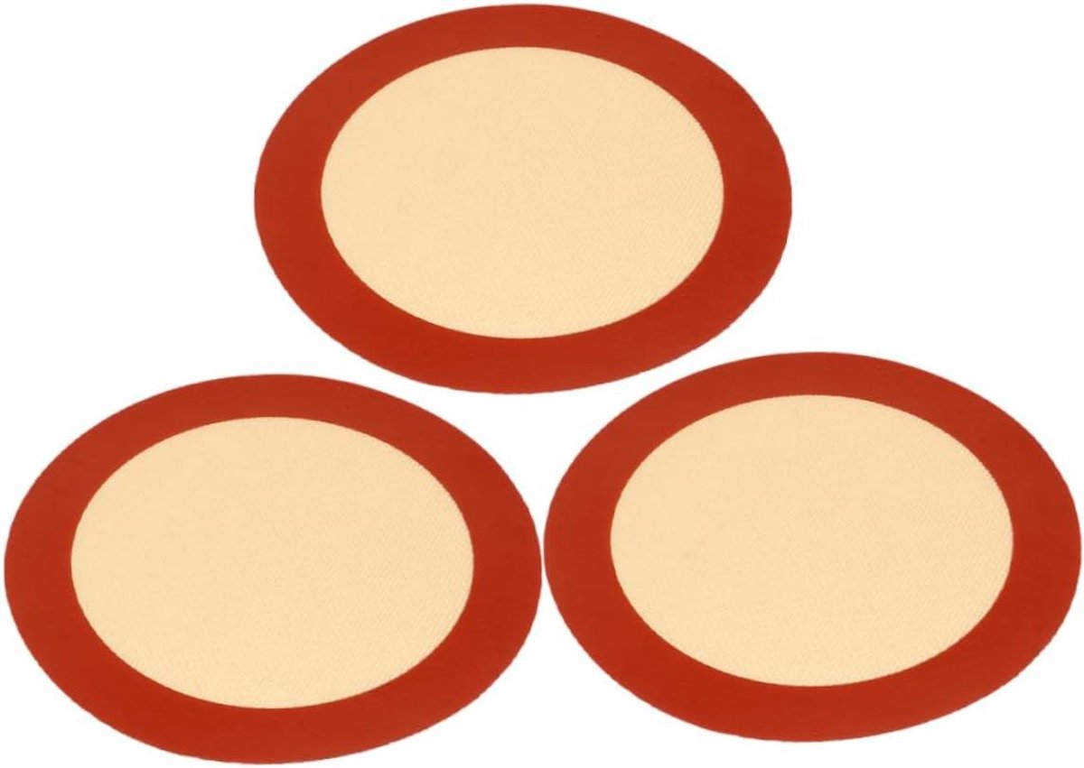 Bakmatten Set - Oven Platen - Bakken en Braden - Herbruikbaar Antiaanbak - 20x20cm - Grijs