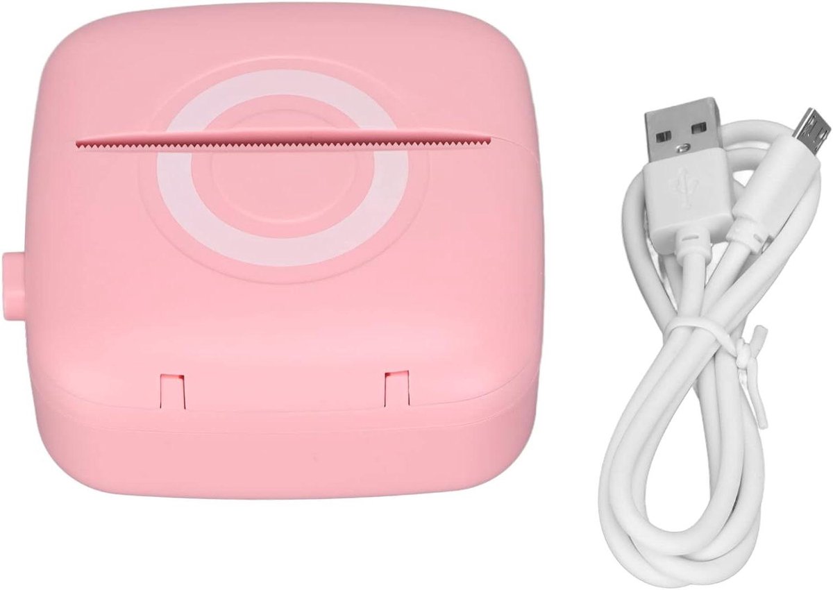 Mini Printer - Draagbare Printer Thermisch - Labels Printen - Inktloos Printen - 200 DPI - Roze