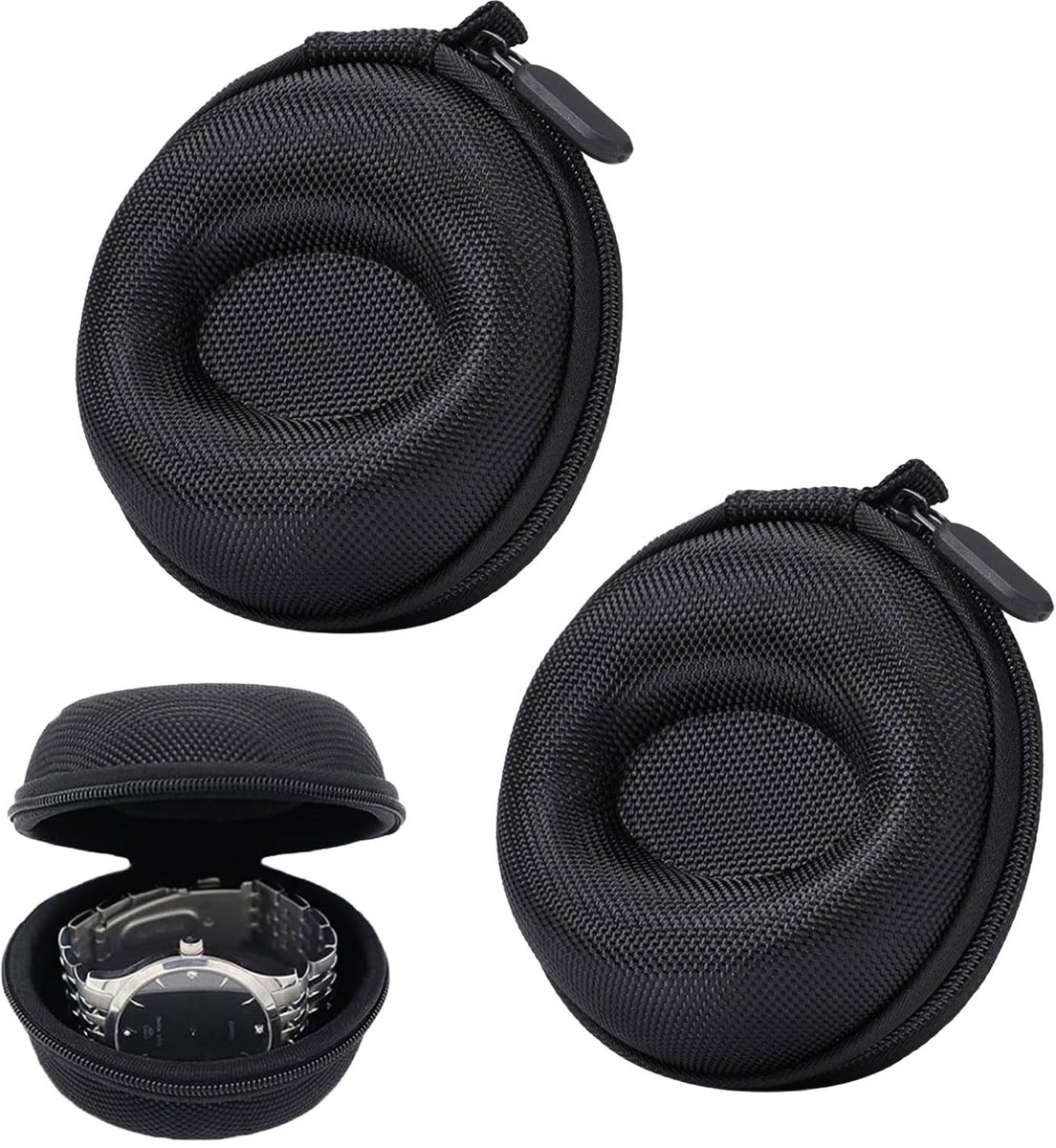Dailygoods - Set van 2 Draagbare Horlogeboxen voor Heren