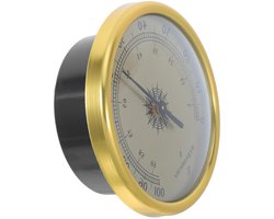Analoge Hygrometer - Vochtigheidsmeter - Terrarium Gebruik - Batterijloos Mechanisch - 72 mm Diameter - Goud