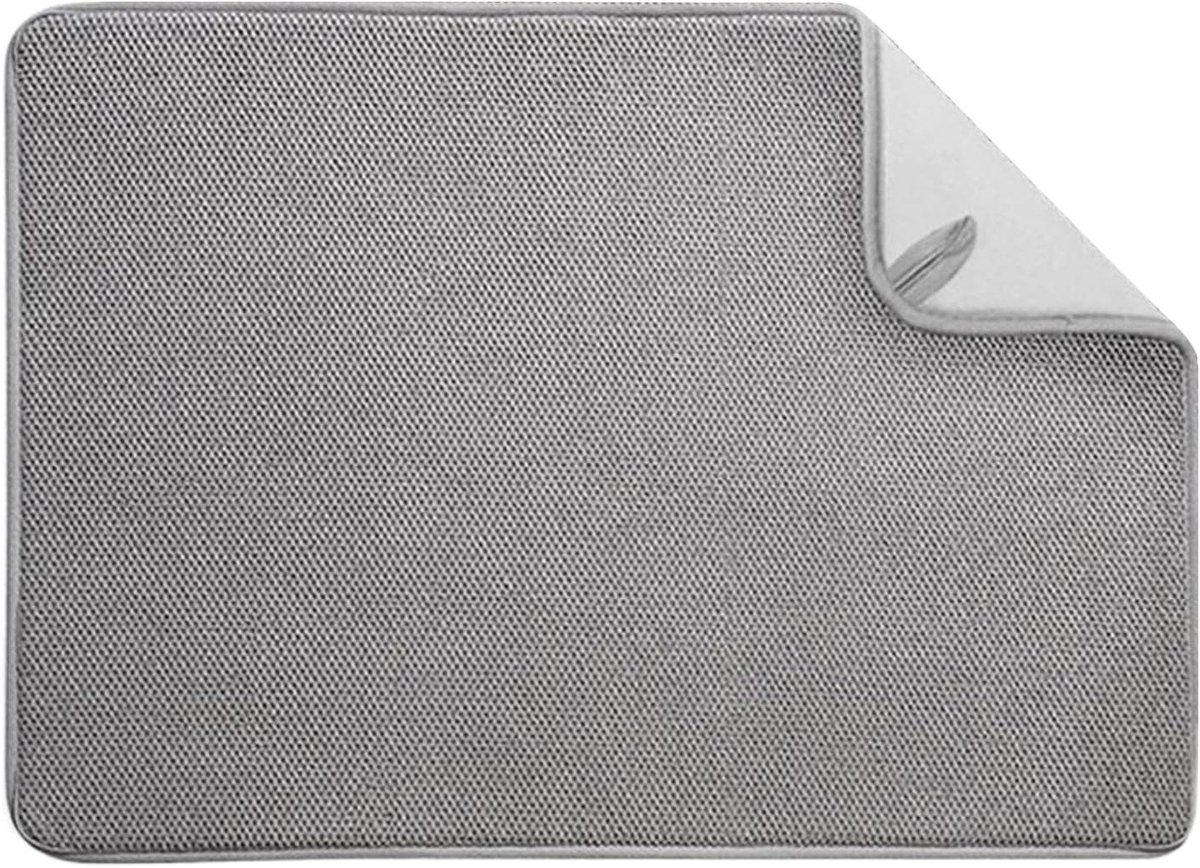 Droogmat Keuken - Afwasmat - Vaat Drogen - Super Absorberend - 38x50cm - Grijs