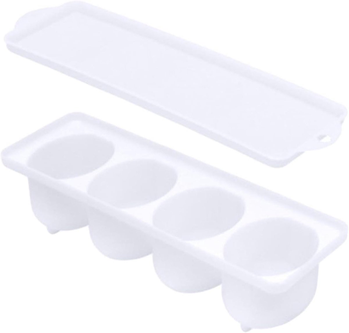 Eierhouder - Voedselcontainer - Ingelegde Eieren - Luchtdicht Lekvrij - 24 cm - Wit