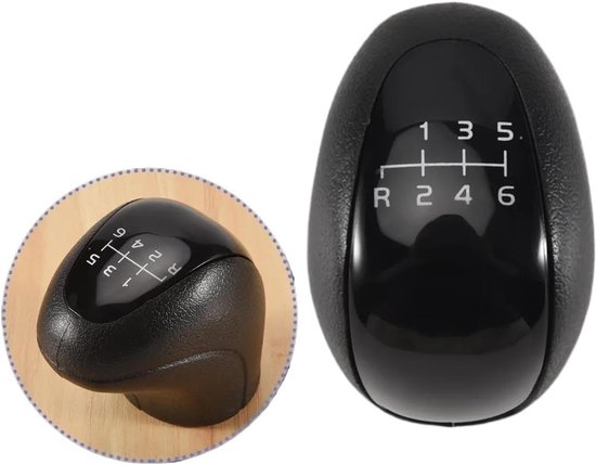 Versnellingspookknop - Schakelpook - Auto Interieur - 6 Versnellingen - 10mm Gat - Zwart — afbeelding 4