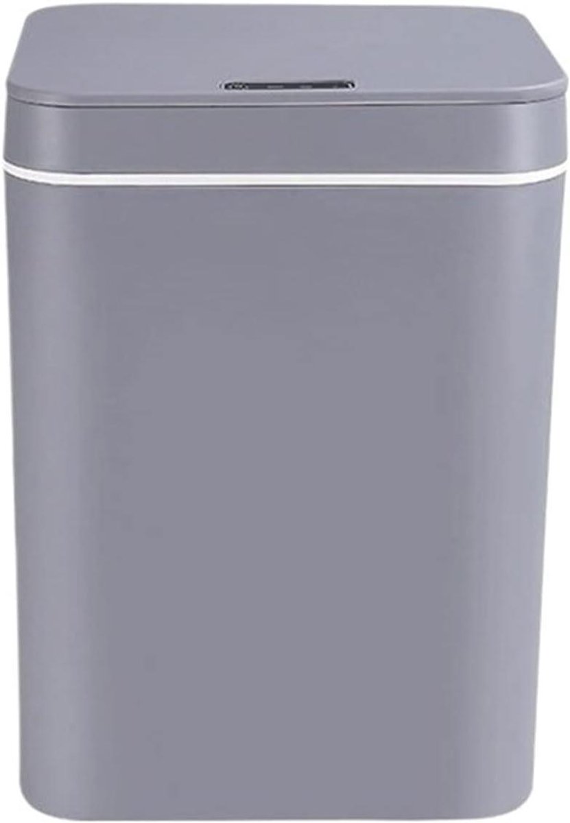 Slimme Prullenbak - Sensor Vuilnisbak - Afval Beheer - Contactloze Opening - 16 Liter - Grijs