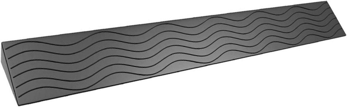 Plastic Opritmatten - Drempelhulp Strips - Robotstofzuiger Hulp - Anti-struikelontwerp - 100 x 7 x 1.5cm - Zwart