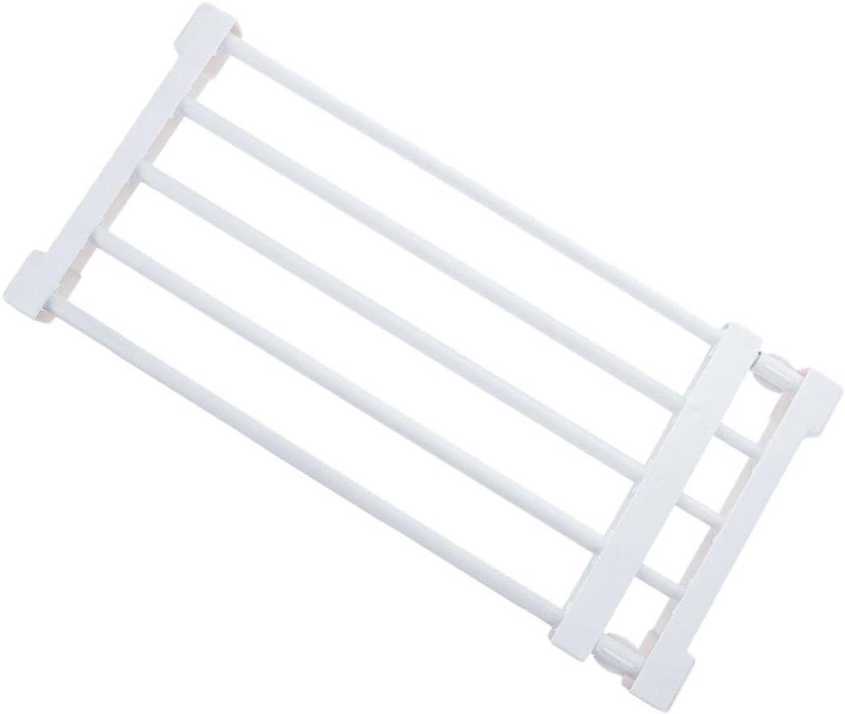 Plank Verdeler - Kast Organizer - Ruimte Besparen - Zonder Schroeven - 80x24cm - Wit
