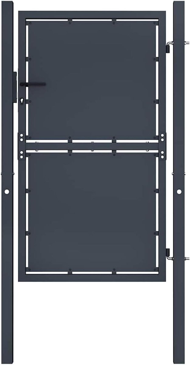 Gazonhek Tuinpoort - Omheining Hekwerk - Perceel Afbakenen - Stabiele Scharnieren - 100 x 