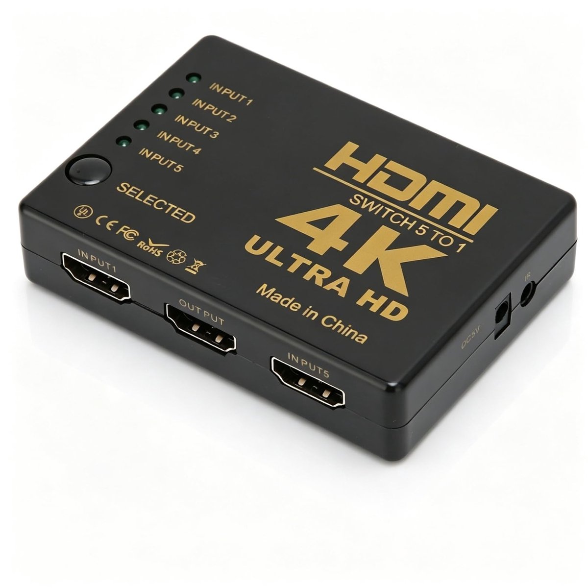 Dailygoods - HDMI Splitter 5 Poort 4K Video Converter met Afstandsbediening