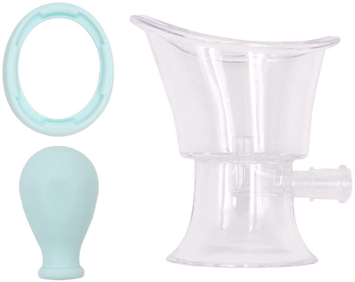 Dailygoods - Oogspoeling Kit met Siliconen Handmatige Luchtdruk Beker