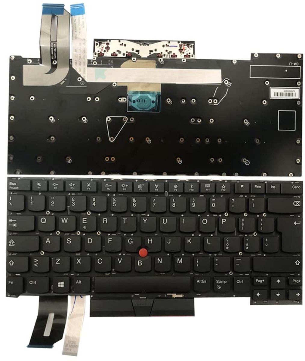 Dailygoods - Toetsenbord met Achtergrondverlichting voor Lenovo ThinkPad T490s