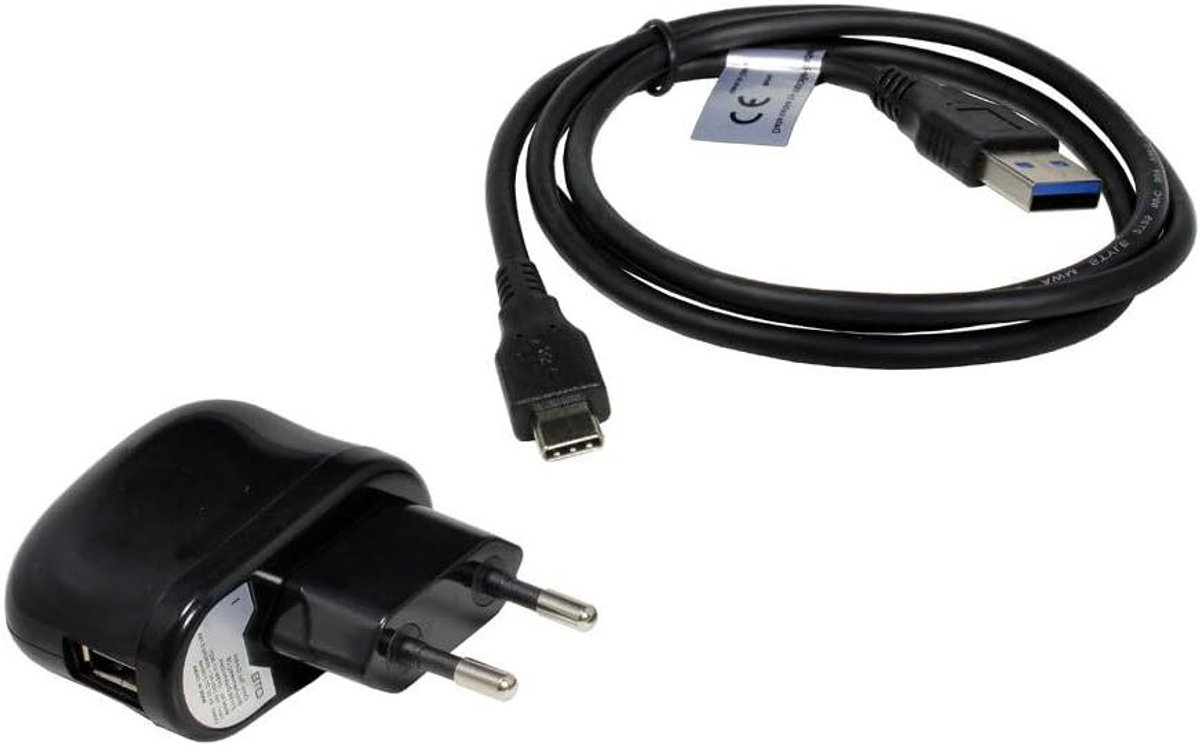 USB Kabel Adapter - Oplaadset - Apparaten Laden - Snelladen 2000mA - 1 Meter - Zwart