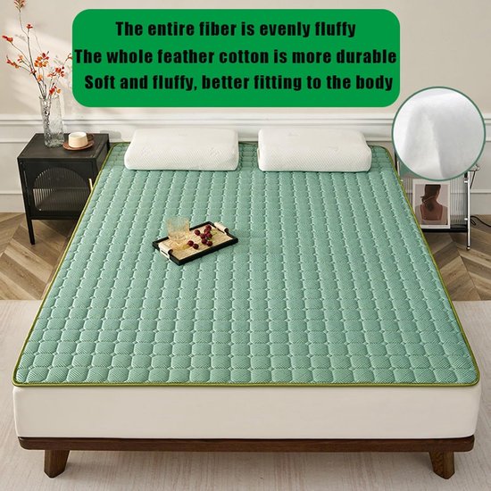 Draagbare roze 2 cm dikke traagschuim slaapmat - ademend opvouwbaar matras voor bed, ideale zomer reizen slaapmat, comfortabele 90 x 200 cm essentiële oplossing — afbeelding 4