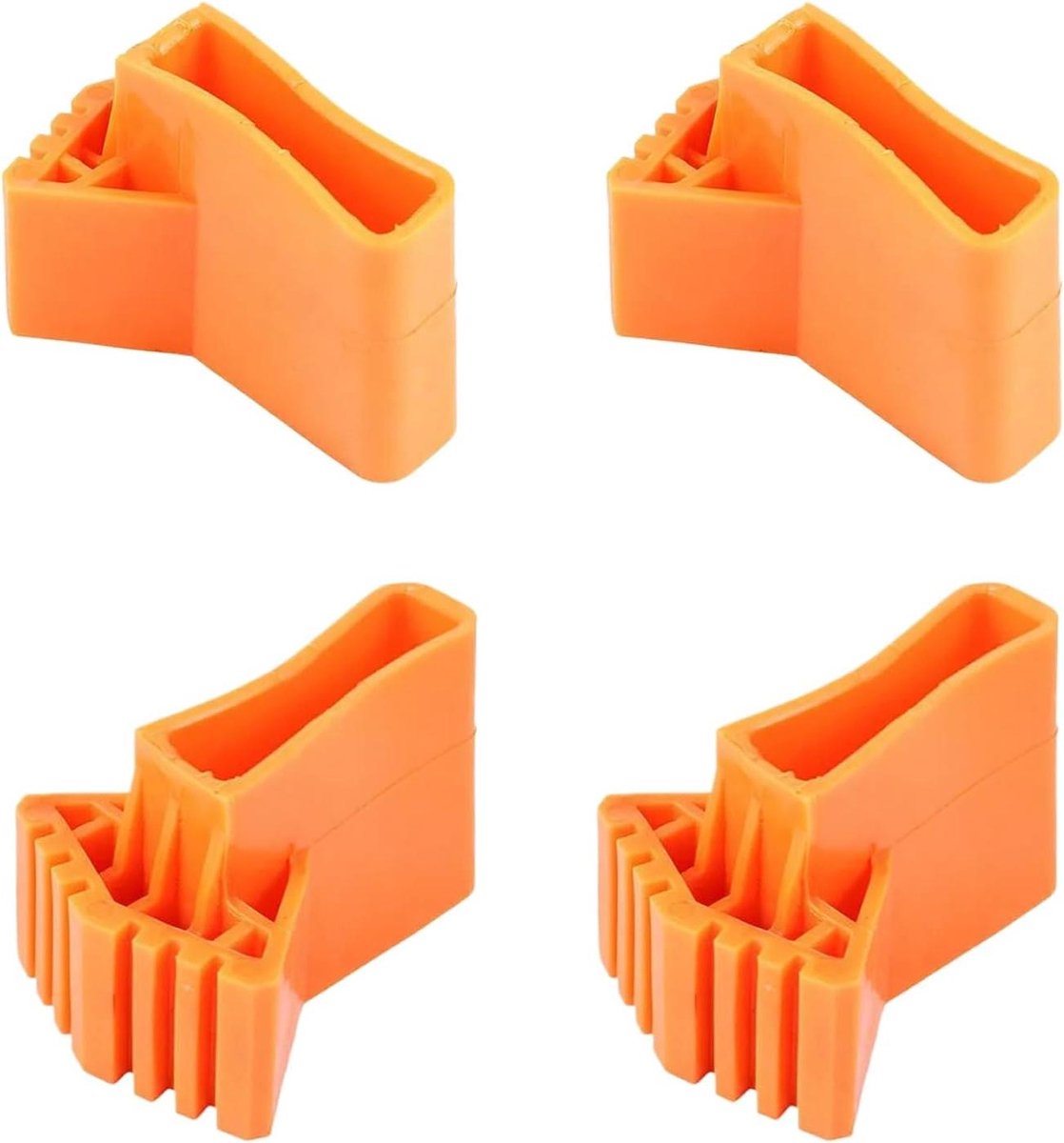 Ladder Voet Pads - Rubberen Stabilisatoren - Vloer Bescherming - Verhoogde Wrijving - 4 Stuks - Oranje