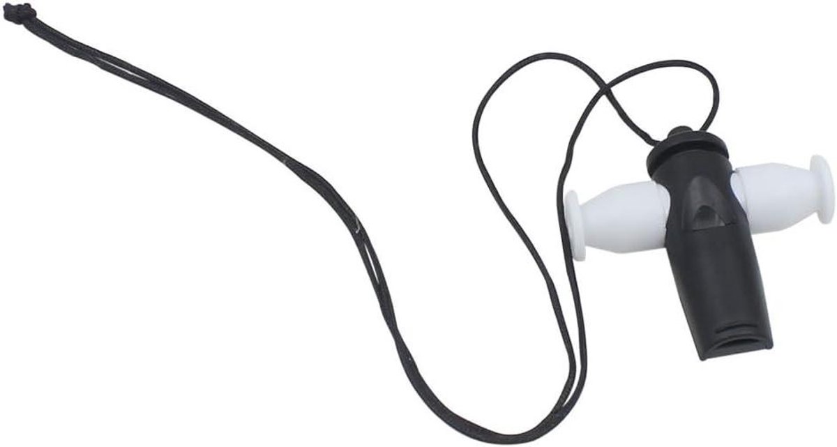 Muziekinstrument Fluit - Samba Fluit - Muziek Maken - Drie Tonen - Compact Formaat - Wit/Zwart