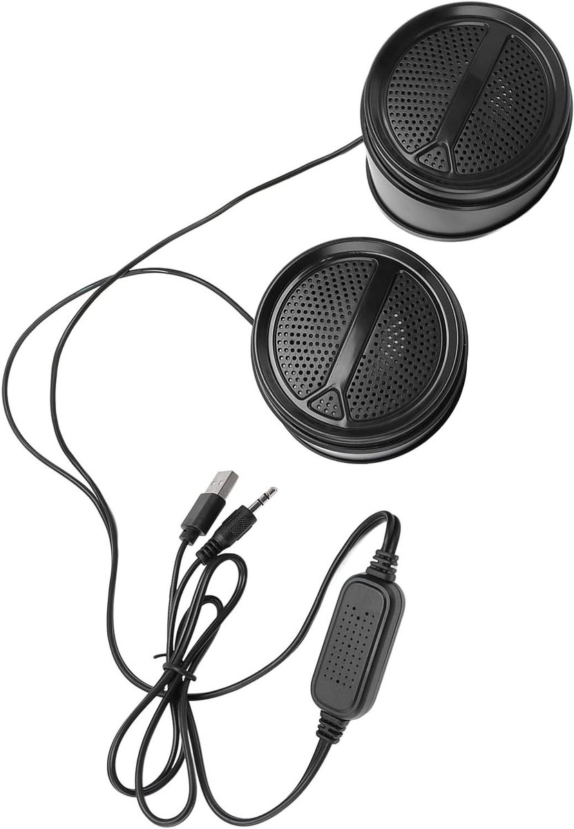 PC Luidspreker - Computer Speakers - Muziek Luisteren - Verbeterde Bas - 13 x 10 x 9 cm - Zwart