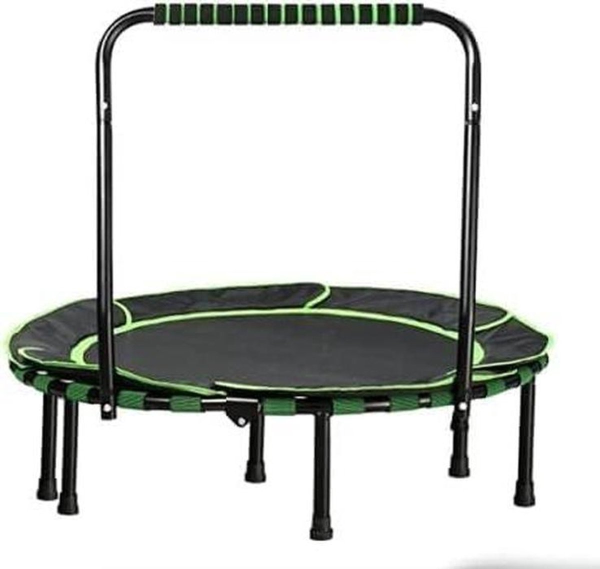 Kindertrampoline - Mini trampoline - Binnen en buiten - Met handvat - 36 inch - Zwart