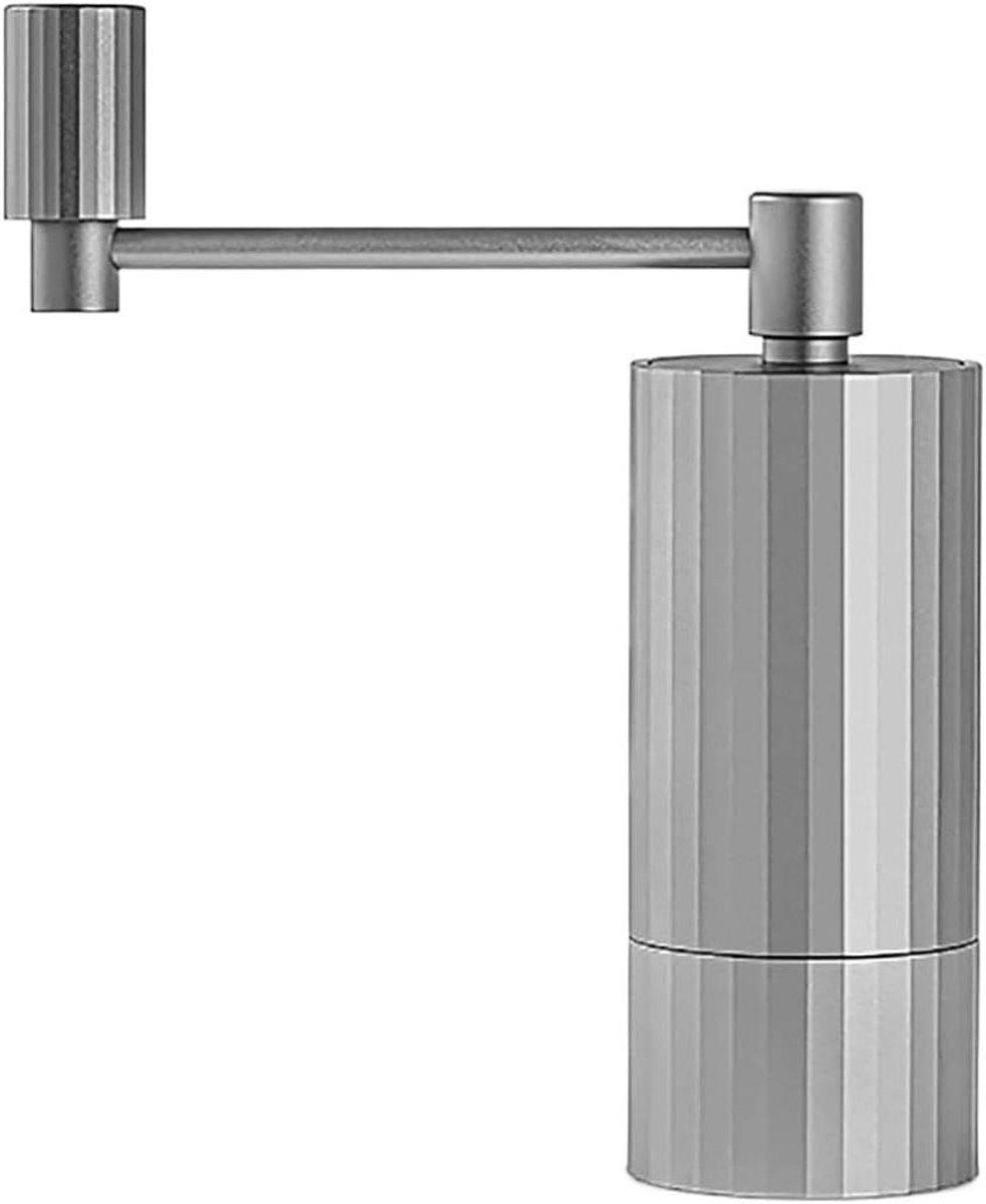 Handmatige Koffiemolen RVS Molen Verse Koffie Stille Maling 13.5 x 5 cm Blauw Zilver