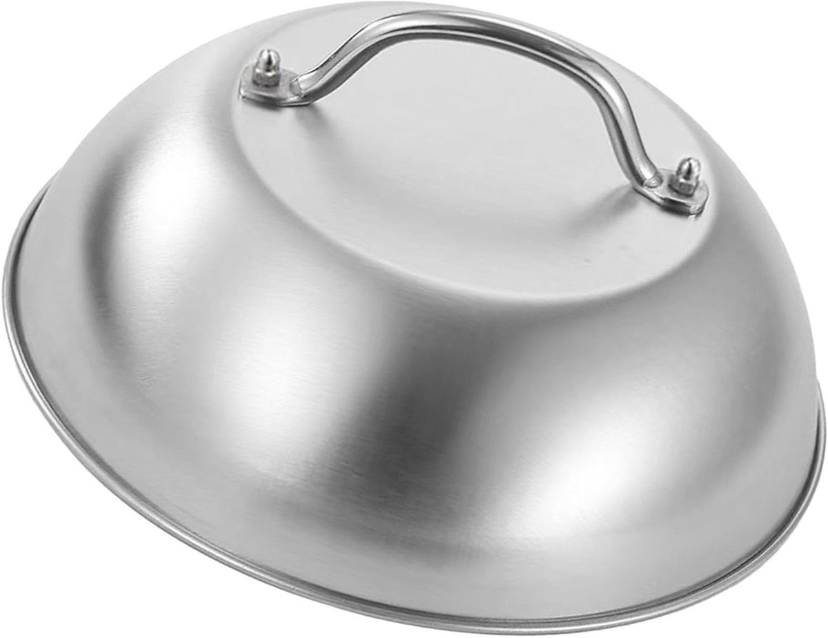 Grillkoepel - Smeltkoepel - Gelijkmatig Koken - Naadloze Integratie - 25.5 cm - Zilver