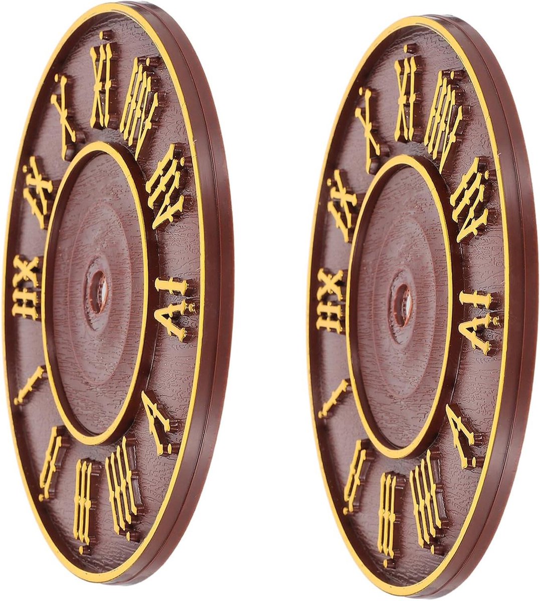 Koekoeksklok Wijzerplaat - Klok Reparatie - Klok Maken - Romeinse Cijfers - 13.7 cm - Meerkleurig
