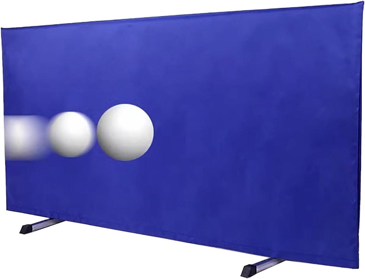 Tafeltennishek - Afzetting ballen - Ruimte scheiden - Opvouwbaar en afneembaar - Directe installatie - Blauw