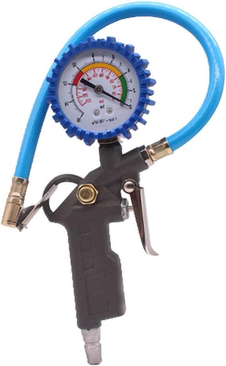 Bandenspanningsmeter - Manometer Tester - Bandenspanning Controleren - Robuust Ontwerp - 0-15 Bar - Zwart