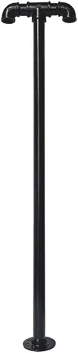 Metalen trapleuning - Industriële stijl - Veilig traplopen - Ergonomisch ontwerp - 100cm - Zwart