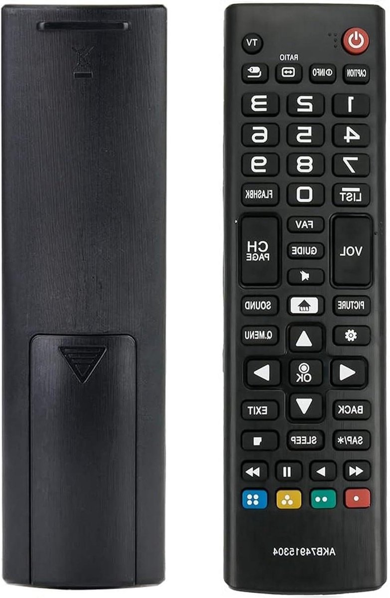 TV Afstandsbediening - Universele Controller - Zender Wisselen - Infrarood Connectiviteit - 10 Meter Bereik - Zwart