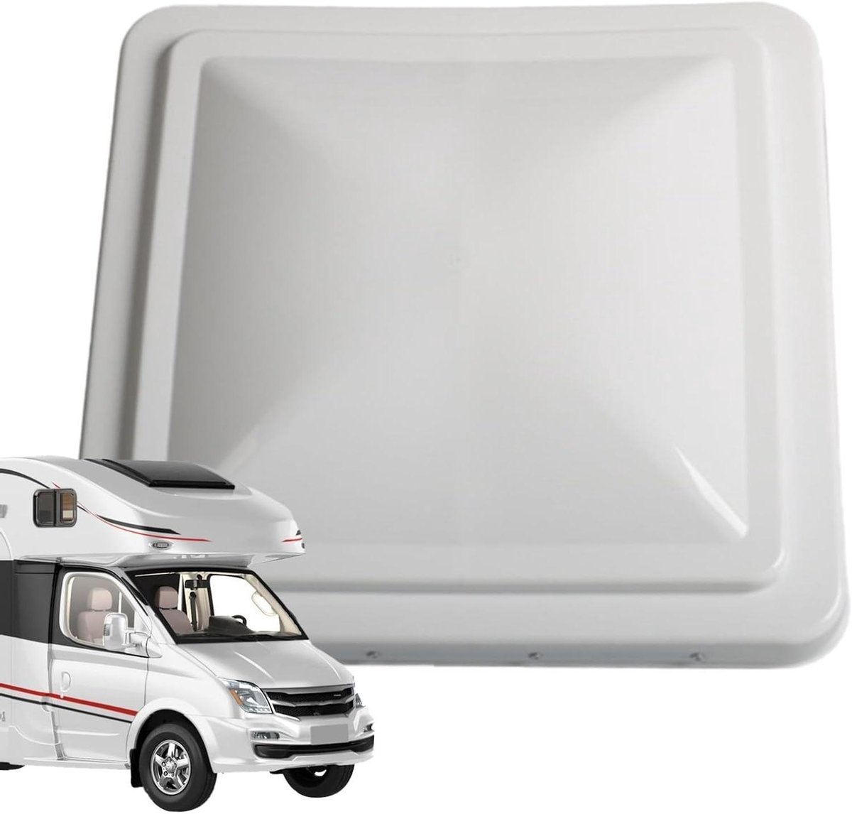Dakventilatie - Caravan ventilatie - Buitenruimte Ventileren - Waterdicht Ontwerp - 35 cm - Wit