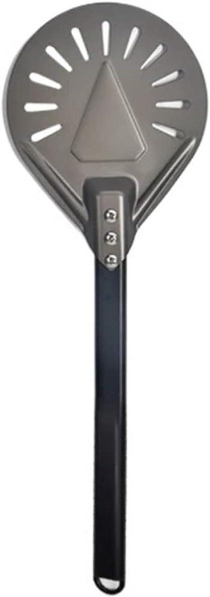 Pizza Schep - Pizzaspade Draaien - Pizza Bakken - Geperforeerd Ontwerp - 7 inch 47 cm - Zilver