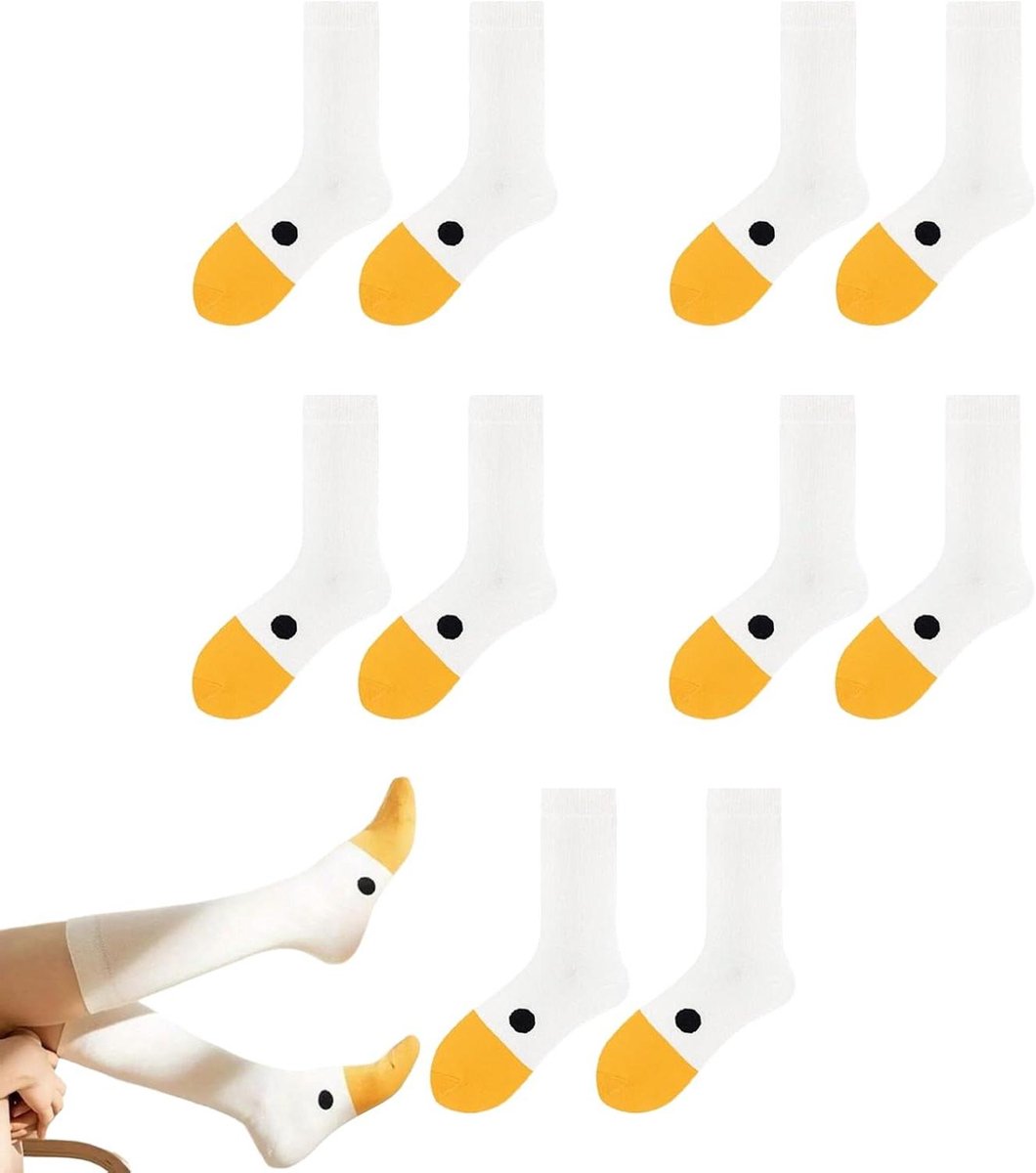 Warme sokken - Dierenpatroon kousen - Comfort thuis - Set van 5 - One size fits all - Multicolor