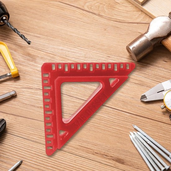 Voegen Afdek Gereedschap - Precisie Marker - Deuren Afwerken - Meerdere Uitsparingen - Nauwkeurig Millimeter - Rood — afbeelding 4