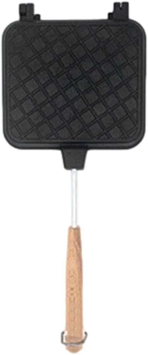 Tosti Maker - Sandwichpan - Warme Broodjes Maken - Afneembaar Handvat - 37x15.2 cm - Zwart