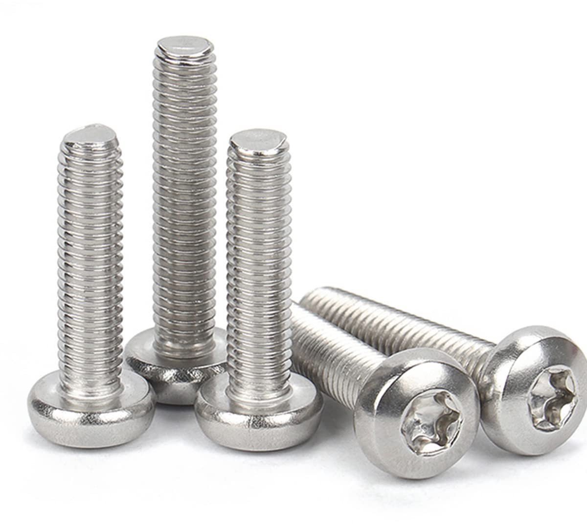 Torx Schroeven M5 x 12 mm met Draaikop - RVS Bouten voor Machines - Set van 25 Stuks, Hexaansluiting, Duurzaam en Corrosiebestendig